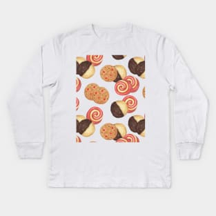 Cookies with Chocolate and Marmalade Kids Long Sleeve T-Shirt